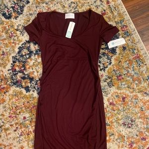 NWT French Grey maternity dress.